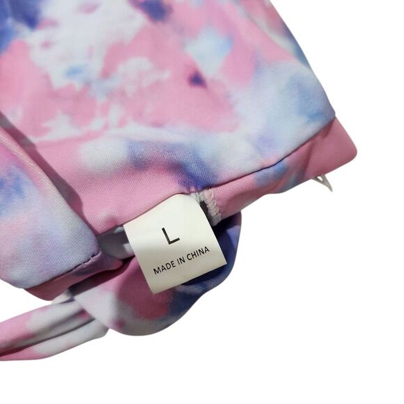 Vikini Top For Women Size Large Tie Dye Color One Shoulder - Picture 6 of 9